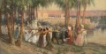 Une procession égyptienne Frederick Arthur Bridgman